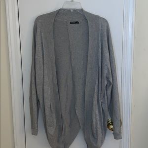 Gray speckled cardigan